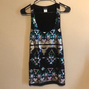 Aztec Sequin Medium Tank